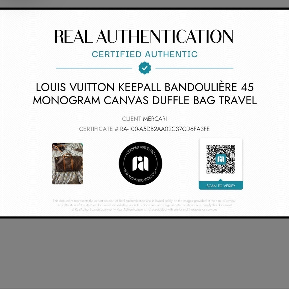 Authentic Louis Vuitton Keepall Bandoulière 45 Monogram Canvas Duffle Bag Travel - Picture 13 of 13